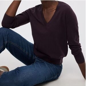 Reitmans Midnight Plum V-Neck Sweater